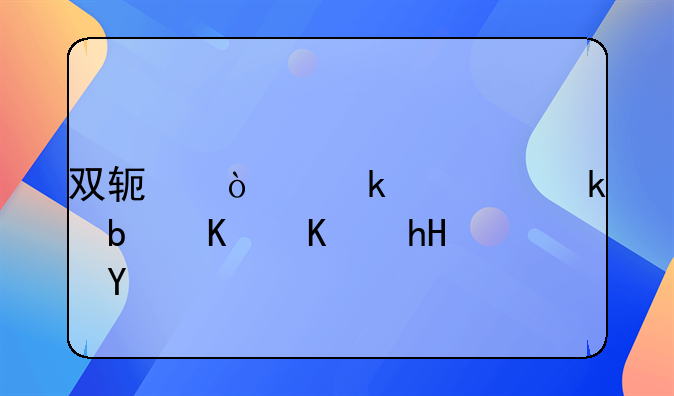 双软企业认定是什么意思