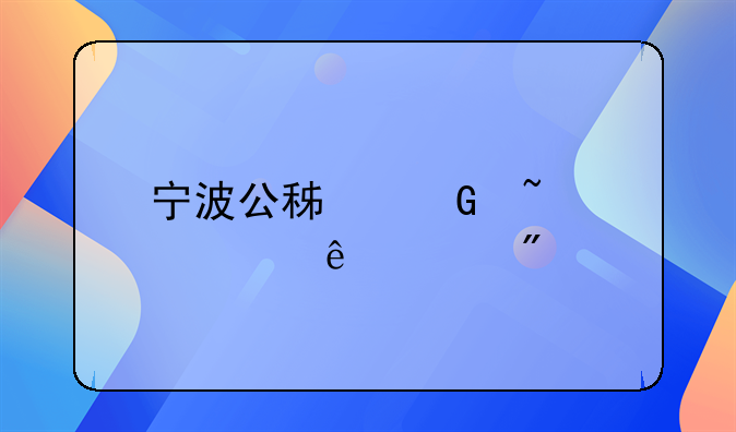宁波公积金查询个人账户