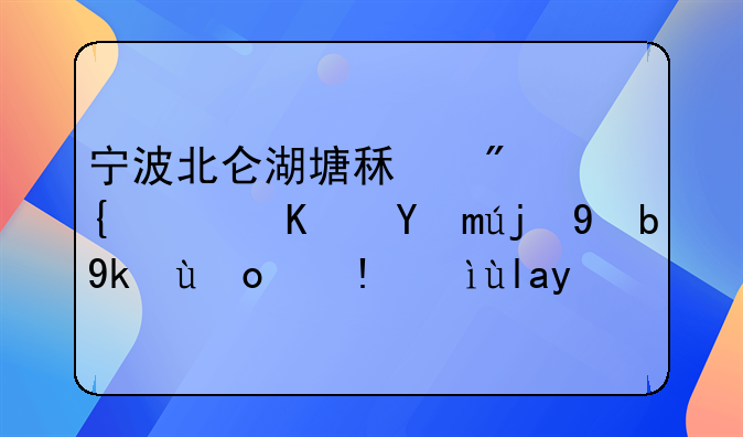 宁波北仑湖塘租房网：便捷高效寻找理想居所